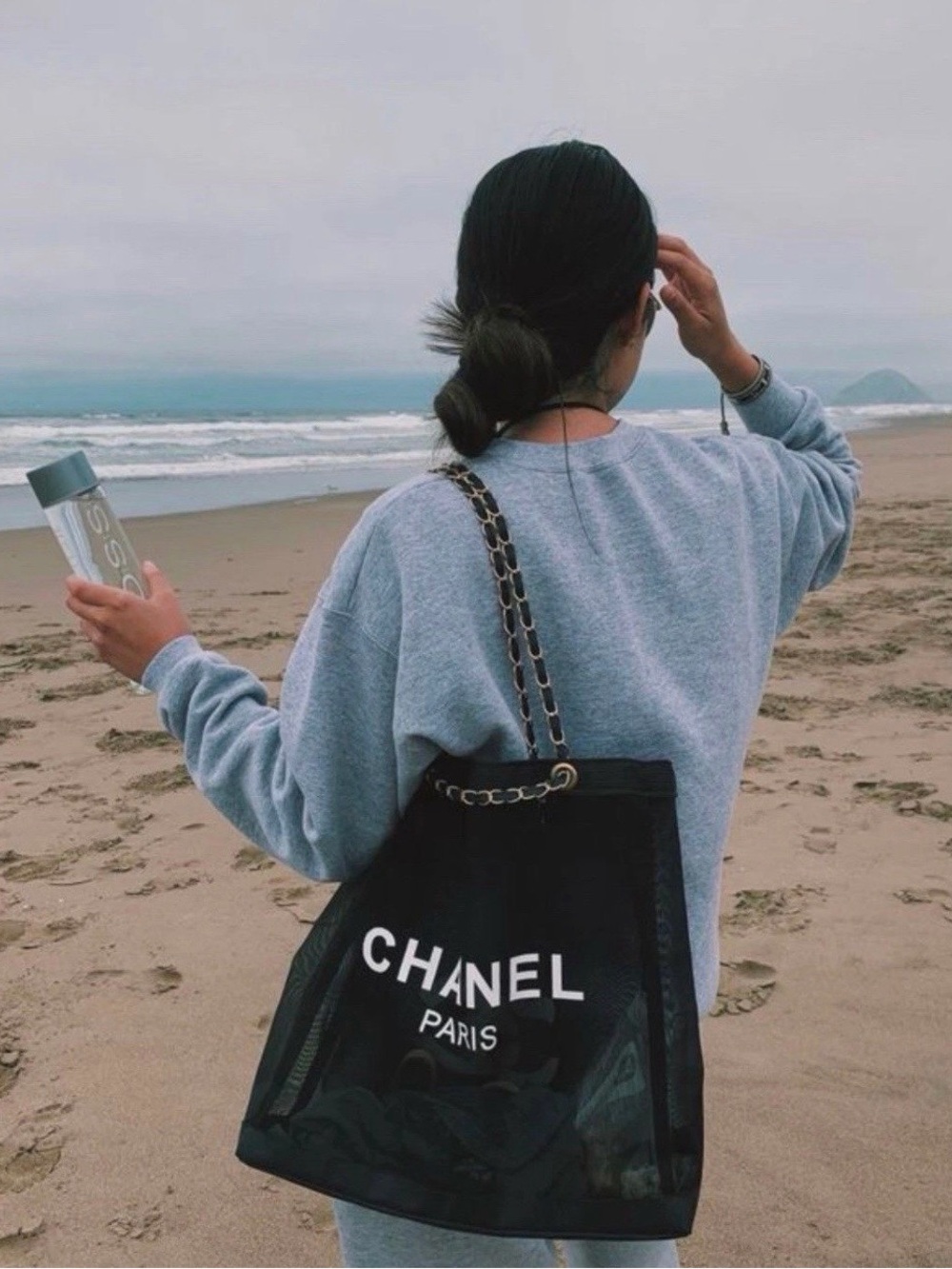 Chanel mesh tote bag new